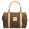 Céline Vintage - Macadam Boston Bag - Brown - Leather Handbag - Luxury High Quality - Avvenice