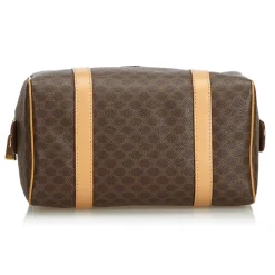 Céline Vintage - Macadam Boston Bag - Brown - Leather Handbag - Luxury High Quality - Avvenice