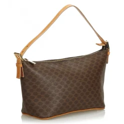 Céline Vintage - Macadam Canvas Baguette Bag - Brown - Leather Handbag - Luxury High Quality - Avvenice