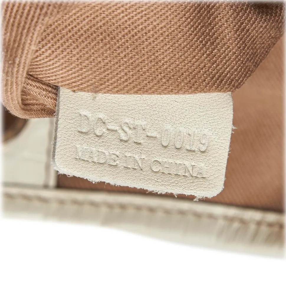 Céline Vintage - Macadam Jacquard Hobo Bag - Brown Beige - Leather and Fabric Handbag - Luxury High Quality - Avvenice