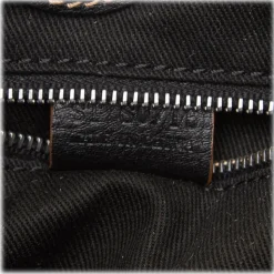 Céline Vintage - Macadam Jacquard Tote Bag - Black - Leather and Fabric Handbag - Luxury High Quality - Avvenice