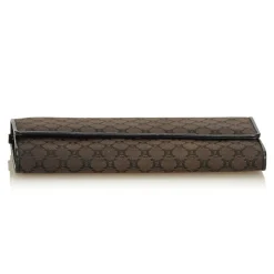 Céline Vintage - Macadam Jacquard Long Wallet - Brown - Leather Wallet - Luxury High Quality - Avvenice