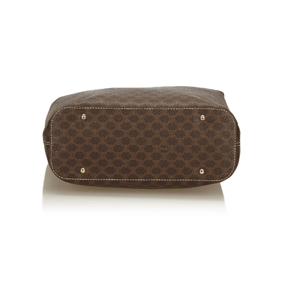 Céline Vintage - Macadam Shoulder Bag - Brown - Leather Handbag - Luxury High Quality - Avvenice