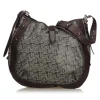 Céline Vintage - Macadam Shoulder Bag - Grey & Dark Grey - Leather & PVC Handbag - Luxury High Quality - Avvenice