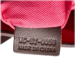 Céline Vintage - Macadam Shoulder Bag - Grey & Dark Grey - Leather & PVC Handbag - Luxury High Quality - Avvenice