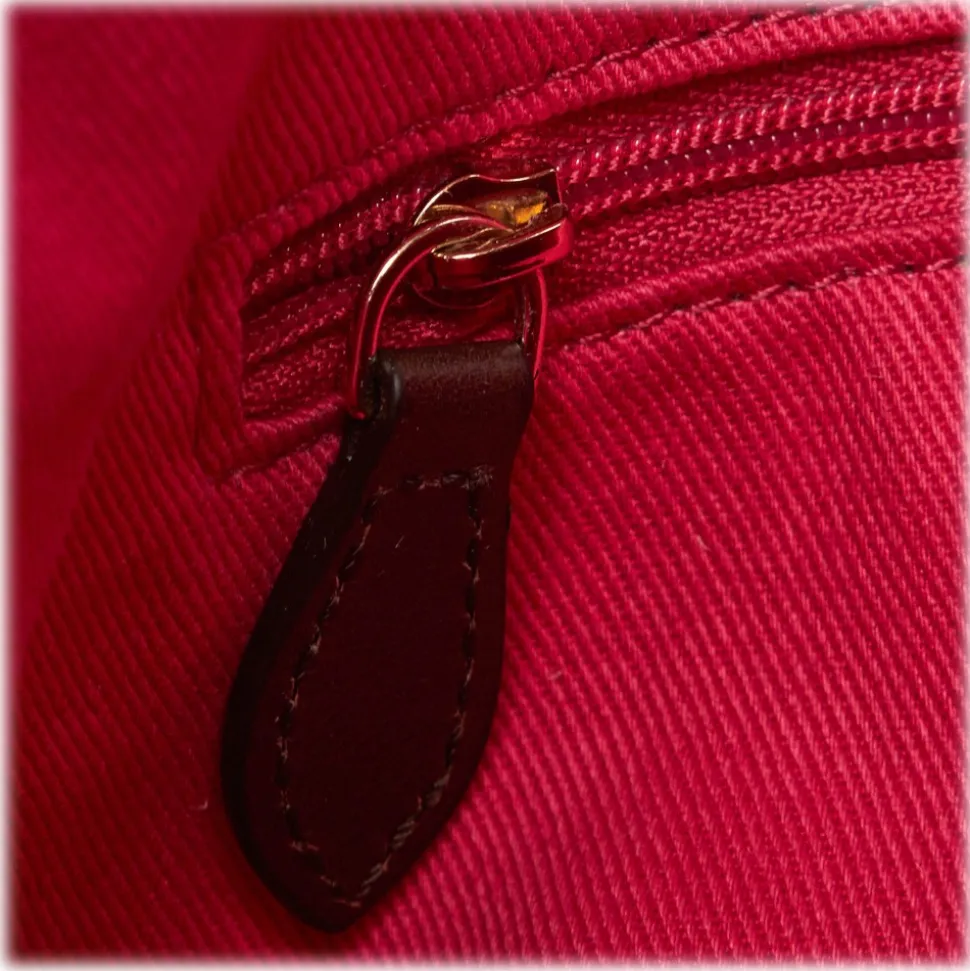 Céline Vintage - Macadam Shoulder Bag - Grey & Dark Grey - Leather & PVC Handbag - Luxury High Quality - Avvenice