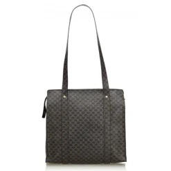 Céline Vintage - Macadam Tote Bag - Black - PVC Handbag - Luxury High Quality - Avvenice