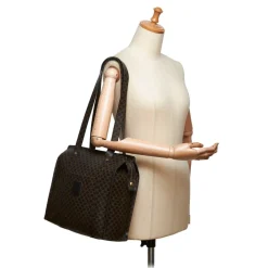 Céline Vintage - Macadam Tote Bag - Black - PVC Handbag - Luxury High Quality - Avvenice