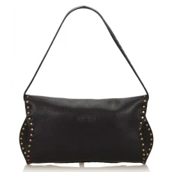 Céline Vintage - Studded Leather Baguette Bag - Black - Leather Handbag - Luxury High Quality - Avvenice