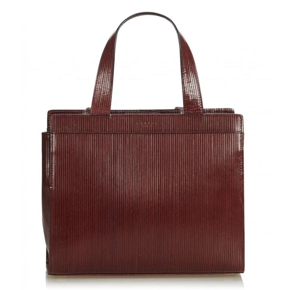 Céline Vintage - Vintage Leather Satchel Bag - Brown - Leather Handbag - Luxury High Quality - Avvenice