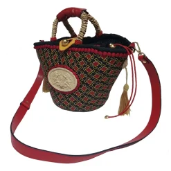 Coffarte - Baby Araldic Coffa - Sicilian Artisan Handbag - Sicilian Coffa - Luxury High Quality Handicraft Bag - Avvenice