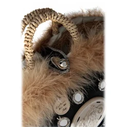 Coffarte - Baby Harley Davidson Little Coffa - Sicilian Artisan Handbag - Sicilian Coffa - Luxury High Quality Handicraft Bag - Avvenice