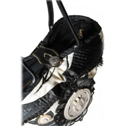 Coffarte - Baby Moro Long Handle Little Coffa - Sicilian Artisan Handbag - Sicilian Coffa - Luxury High Quality Handicraft Bag - Avvenice