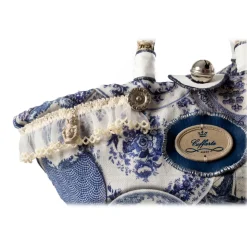 Coffarte - Baby Royal Copenaghen Coffa - Sicilian Artisan Handbag - Sicilian Coffa - Luxury High Quality Handicraft Bag - Avvenice