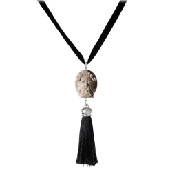 Coffarte - Barocco Val di Noto Necklace - Modica - Sicilian Artisan Necklace in Ceramic - Luxury High Quality Handcraft - Avvenice