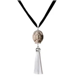 Coffarte - Barocco Val di Noto Necklace - Caltagirone - Sicilian Artisan Necklace in Ceramic - Luxury High Quality Handcraft - Avvenice