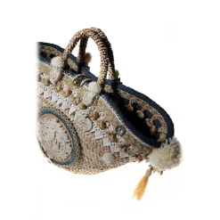 Coffarte - Great Trinacria Coffa - Sicilian Artisan Handbag - Sicilian Coffa - Luxury High Quality Handicraft Bag - Avvenice