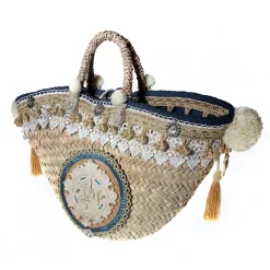 Coffarte - Great Trinacria Coffa - Sicilian Artisan Handbag - Sicilian Coffa - Luxury High Quality Handicraft Bag - Avvenice