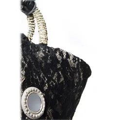 Coffarte - Lady Diana Coffa - Black - Collections - Sicilian Artisan Handbag - Luxury High Quality Handicraft Bag - Avvenice