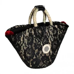 Coffarte - Lady Diana Coffa - Black - Collections - Sicilian Artisan Handbag - Luxury High Quality Handicraft Bag - Avvenice