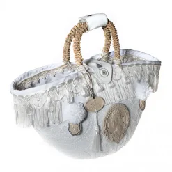 Coffarte - Medium Bridal Coffa - Sicilian Artisan Handbag - Sicilian Coffa - Luxury High Quality Handicraft Bag - Avvenice