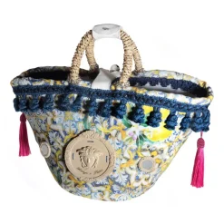 Coffarte - Medium Lemon Coffa - Sicilian Artisan Handbag - Sicilian Coffa - Luxury High Quality Handicraft Bag - Avvenice