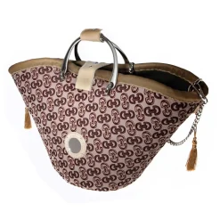 Coffarte - Medium Modern Woman Beige Coffa - Sicilian Artisan Handbag - Sicilian Coffa - Luxury High Quality Handicraft Bag - Avvenice