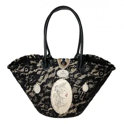 Coffarte - Medium Modern Woman Black Coffa - Sicilian Artisan Handbag - Sicilian Coffa - Luxury High Quality Handicraft Bag - Avvenice