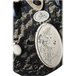 Coffarte - Medium Modern Woman Black Coffa - Sicilian Artisan Handbag - Sicilian Coffa - Luxury High Quality Handicraft Bag - Avvenice