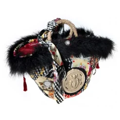 Coffarte - Medium Mora Coffa - Sicilian Artisan Handbag - Sicilian Coffa - Luxury High Quality Handicraft Bag - Avvenice