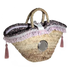 Coffarte - Medium Picciridda Coffa - Sicilian Artisan Handbag - Sicilian Coffa - Luxury High Quality Handicraft Bag - Avvenice