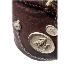 Coffarte - Medium Trinacria Leather Coffa - Sicilian Artisan Handbag - Sicilian Coffa - Luxury High Quality Handicraft Bag - Avvenice