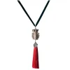 Coffarte - Mora 3D Necklace - Red - Sicilian Artisan Necklace in Ceramic - Luxury High Quality Handcraft Necklace - Avvenice