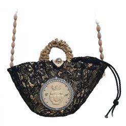 Coffarte - Pochette Mora Sicily Coffa - Jewelry - Sicilian Artisan Handbag - Sicilian Coffa - Luxury High Quality Handicraft Bag - Avvenice