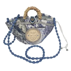 Coffarte - Pochette Royal Copenaghen Coffa - Sicilian Artisan Handbag - Sicilian Coffa - Luxury High Quality Handicraft Bag - Avvenice