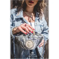 Coffarte - Pochette Royal Copenaghen Coffa - Sicilian Artisan Handbag - Sicilian Coffa - Luxury High Quality Handicraft Bag - Avvenice