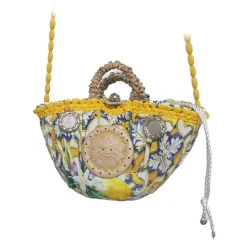 Coffarte - Pochette Sun Coffa - Jewelry - Sicilian Artisan Handbag - Sicilian Coffa - Luxury High Quality Handicraft Bag - Avvenice