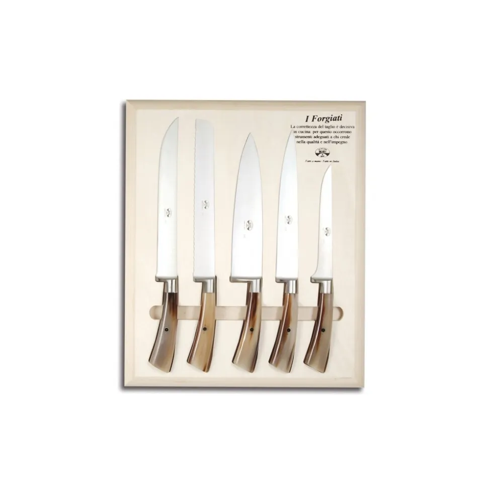 Coltellerie Berti - 1895 - Made to Measure I Forgings 5 Pcs. Ctp - N. 4125 - Exclusive Artisan Knives - Handmade in Italy - Avvenice