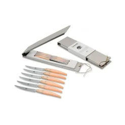 Coltellerie Berti - 1895 - Polychrome 6 Table Knives - N. 8052 - Exclusive Artisan Knives - Handmade in Italy - Avvenice