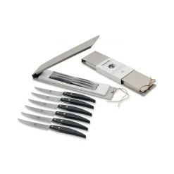 Coltellerie Berti - 1895 - Polychrome 6 Table Knives - N. 8064 - Exclusive Artisan Knives - Handmade in Italy - Avvenice