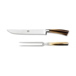 Coltellerie Berti - 1895 - Roast Knives Kit - N. 2745 - Exclusive Artisan Knives - Handmade in Italy - Avvenice
