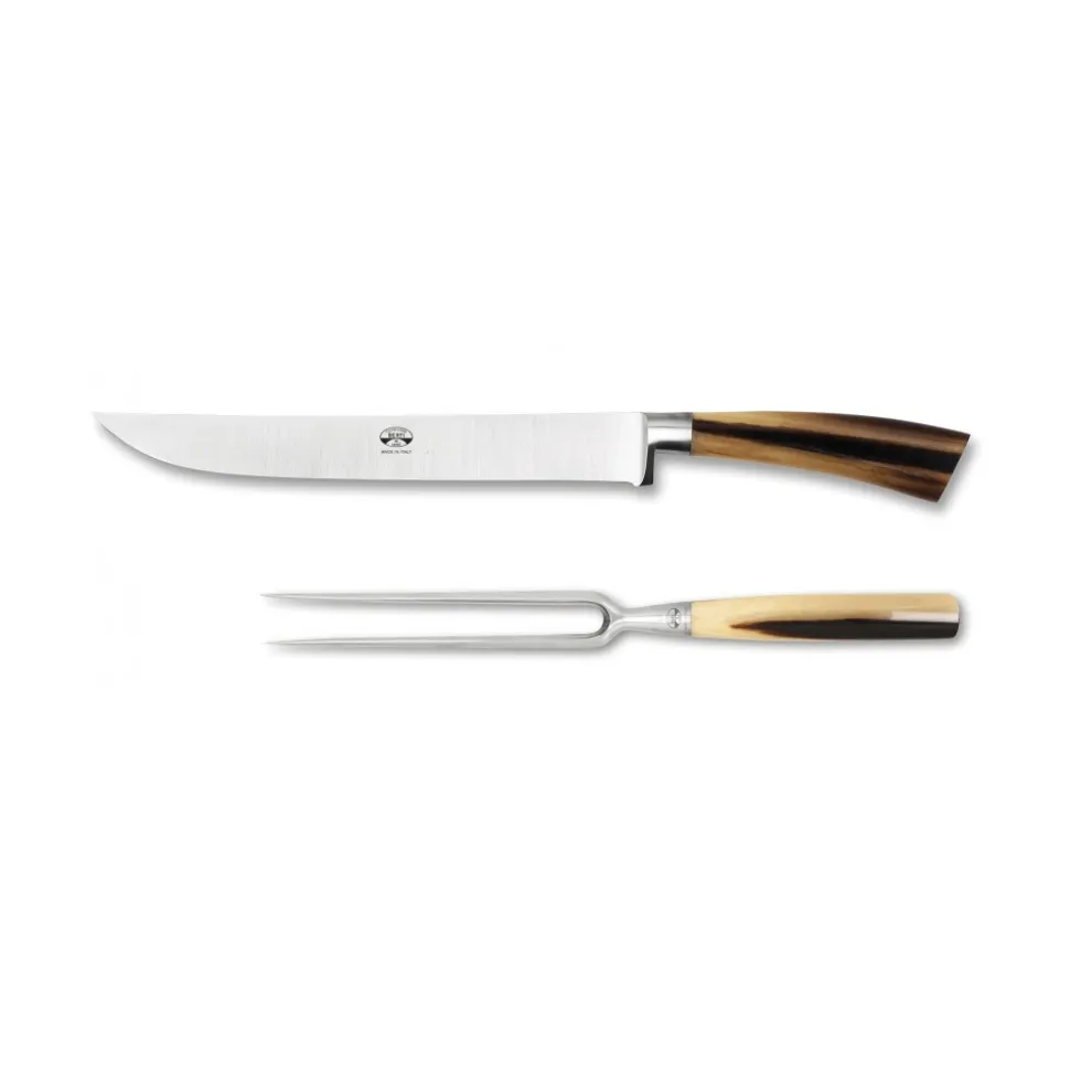 Coltellerie Berti - 1895 - Roast Knives Kit - N. 2745 - Exclusive Artisan Knives - Handmade in Italy - Avvenice