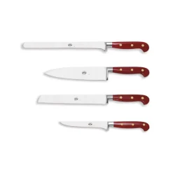 Coltellerie Berti - 1895 - Set of Four Kitchen Knives - N. 2420 - Exclusive Artisan Knives - Handmade in Italy - Avvenice