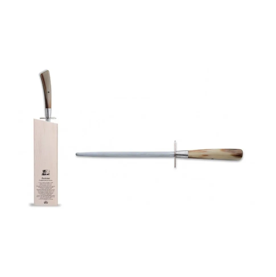 Coltellerie Berti - 1895 - Sharpener Together - N. 9221 - Exclusive Artisan Knives - Handmade in Italy - Avvenice