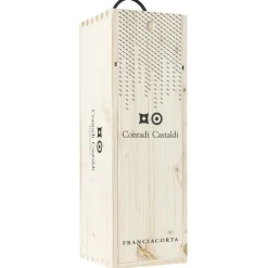 Contadi Castaldi - Franciacorta D.O.C.G. Zero - Magnum - Wood Box - Pinot Noir - Luxury Limited Edition - 1,5 l - Avvenice