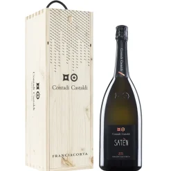 Contadi Castaldi - Franciacorta D.O.C.G. Satèn - Mathusalem - Wood Box - Chardonnay - Luxury Limited Edition - 6 l - Avvenice
