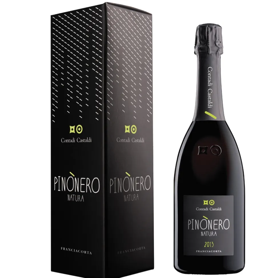 Contadi Castaldi - Franciacorta D.O.C.G. Pinònero Natura - Gift Box - Pinot Noir - Luxury Limited Edition - 750 ml - Avvenice