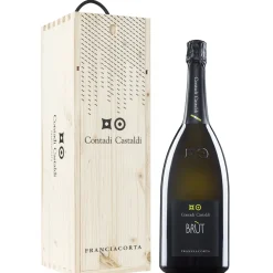 Contadi Castaldi - Franciacorta D.O.C.G. Brut - Salmanazar - Wood Box - Chardonnay - Luxury Limited Edition - 9 l - Avvenice