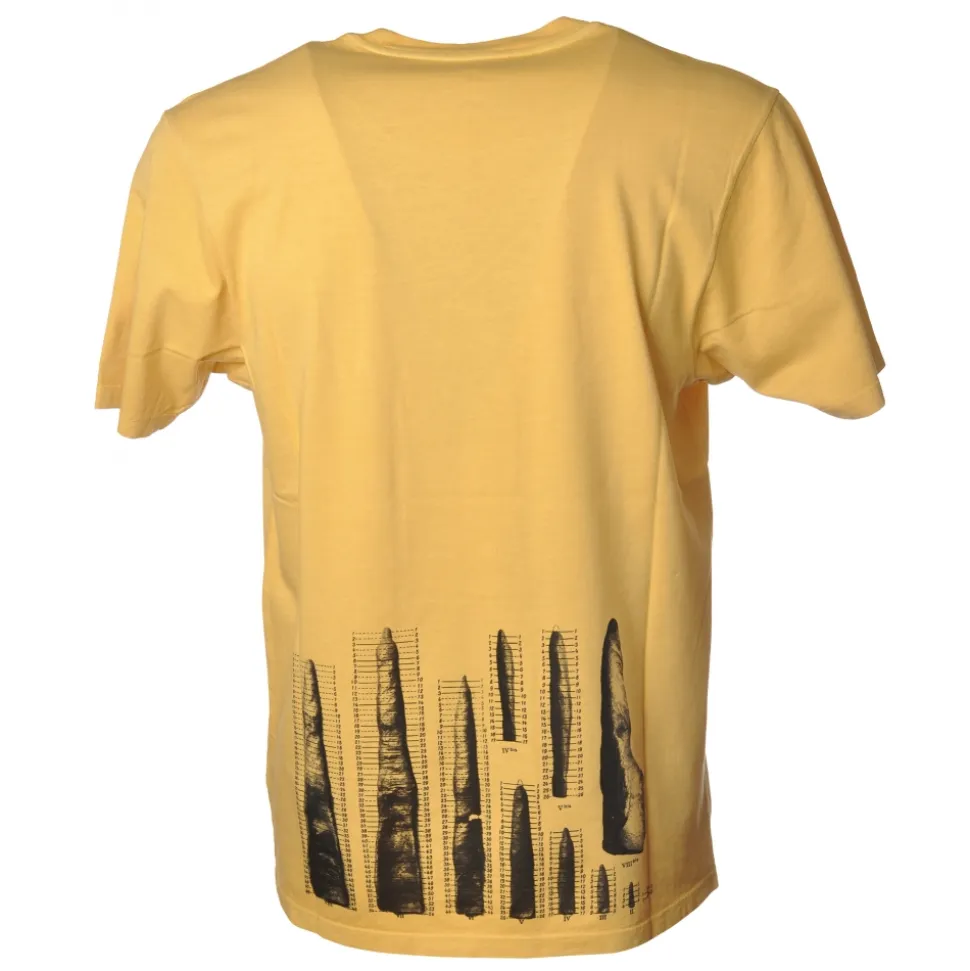 C.P. Company - Basic T-Shirt With Writing on The Front - Yellow - T-Shirt - Luxury Exclusive Collection - Avvenice