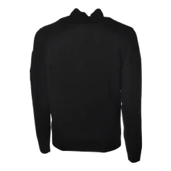 C.P. Company - Cardigan with Front Closure - Black - Sweater - Luxury Exclusive Collection - Avvenice